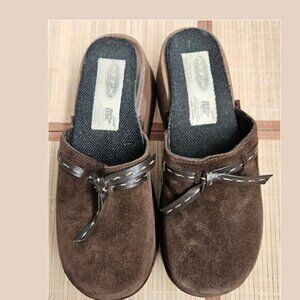 J. Crew: Suede & Wooden Clogs/Mules, Made in Italy, Size: 8